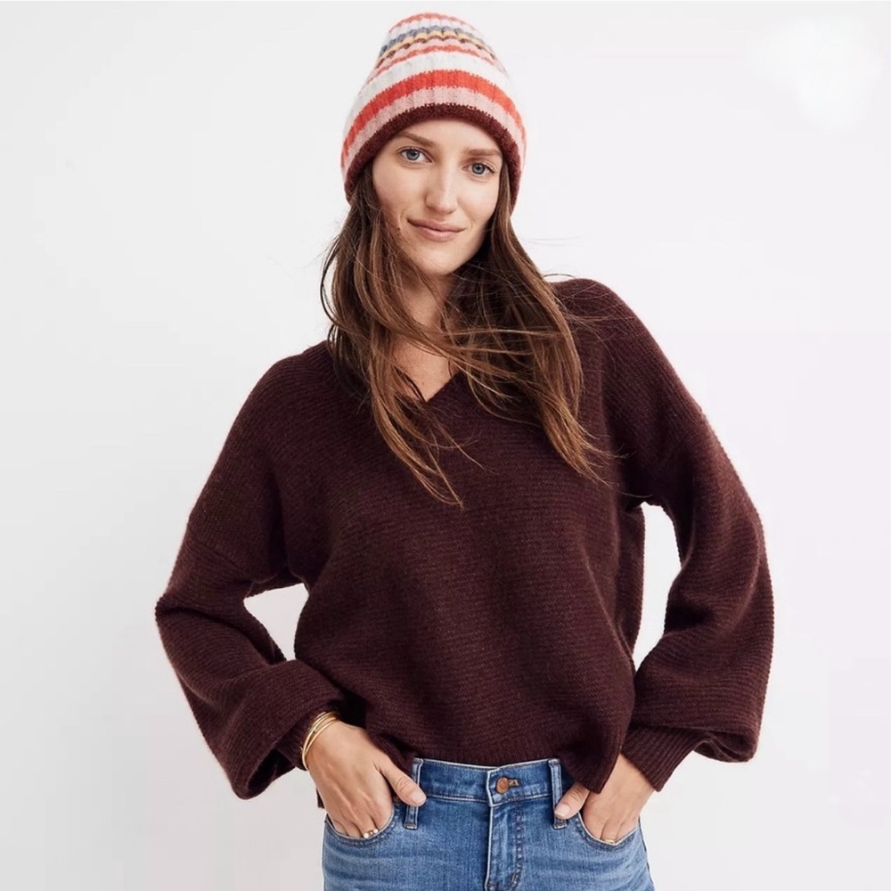 Madewell Cashmere V-Neck Sweater